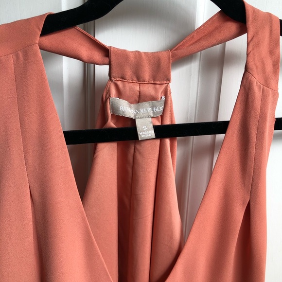 Banana Republic Silk Tank Top Apricot Womens Small - Picture 4 of 4